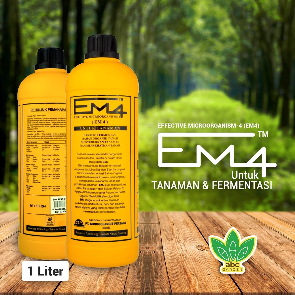 [1 Liter] EM4 untuk Tanaman - Dekomposer - ABC Garden